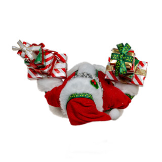 Thumbnail 10: Kurt Adler Kurt Adler 10.5-Inch Fabriché African American Gift Santa 