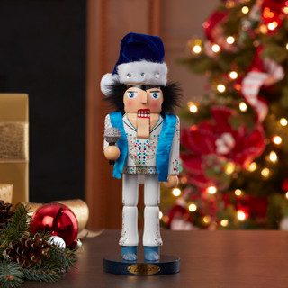 Thumbnail 2: Kurt Adler Kurt Adler 11-Inch Elvis King of Spades Nutcracker. 