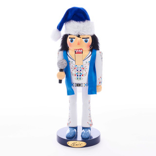 Thumbnail 4: Kurt Adler Kurt Adler 11-Inch Elvis King of Spades Nutcracker. 