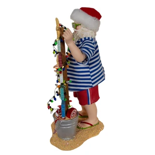 Thumbnail 2: Kurt Adler Kurt Adler 10.5 in Beach Santa Figurine 