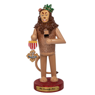 Thumbnail 2: Kurt Adler Kurt Adler 10-Inch Wizard of Oz  Cowardly Lion Nutcracker. 