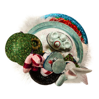 Thumbnail 5: Disney Kurt Adler 18-Inch Hollywood Alice Teacup Hat Nutcracker. 