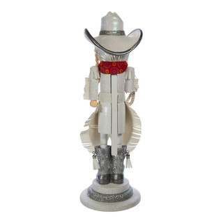 Thumbnail 2: Kurt Adler Kurt Adler 18-Inch Hollywood Rhinestone Cowgirl Nutcracker 