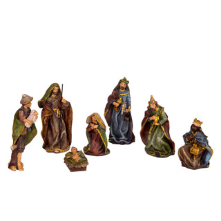 Thumbnail 12: Kurt Adler Kurt Adler 7 Pc. 3.5-Inch Nativity Set 