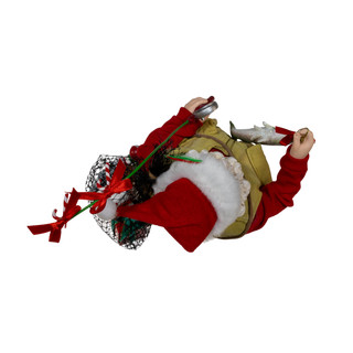 Thumbnail 10: Kurt Adler Kurt Adler 10.5-Inch Fabriché Fisherman Santa 