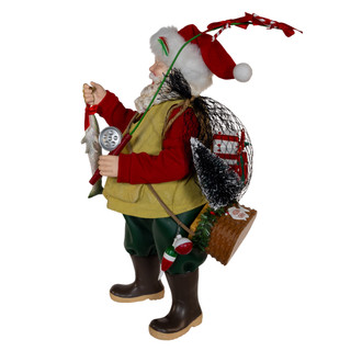 Thumbnail 8: Kurt Adler Kurt Adler 10.5-Inch Fabriché Fisherman Santa 