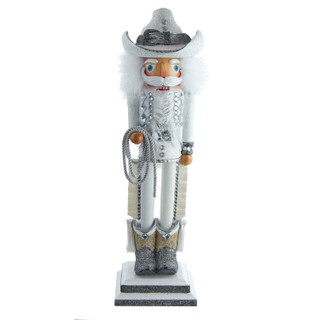 Thumbnail 2: Kurt Adler Kurt Adler 19-Inch Hollywood Rhinestone Cowboy Nutcracker. 