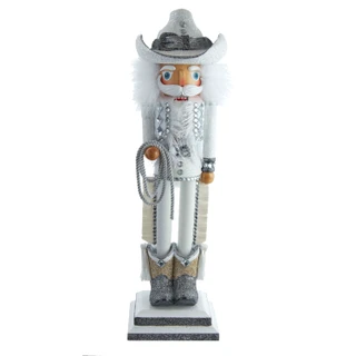 Thumbnail 1: Kurt Adler Kurt Adler 19-Inch Hollywood Rhinestone Cowboy Nutcracker. 