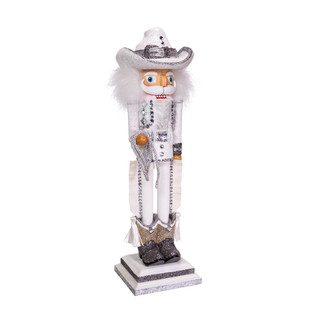 Thumbnail 4: Kurt Adler Kurt Adler 19-Inch Hollywood Rhinestone Cowboy Nutcracker. 