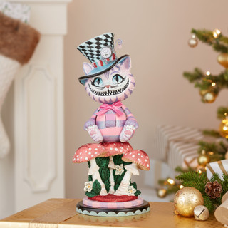 Thumbnail 16: Disney Kurt Adler 15-Inch Hollywood Cheshire Cat Nutcracker 