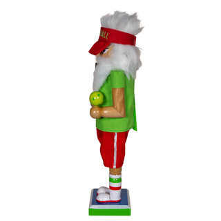 Thumbnail 4: Kurt Adler Kurt Adler 12-Inch Wooden Pickleball Nutcracker 