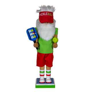 Thumbnail 1: Kurt Adler Kurt Adler 12-Inch Wooden Pickleball Nutcracker 
