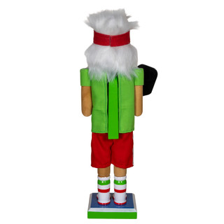 Thumbnail 3: Kurt Adler Kurt Adler 12-Inch Wooden Pickleball Nutcracker 