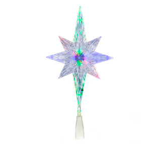 Thumbnail 2: Kurt Adler Kurt Adler 11.25-Inch UL Polar Star Treetop with LED Color. 