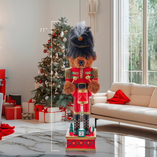 Thumbnail 16: Kurt Adler Kurt Adler 11-Inch Teddy Bear Nutcracker 
