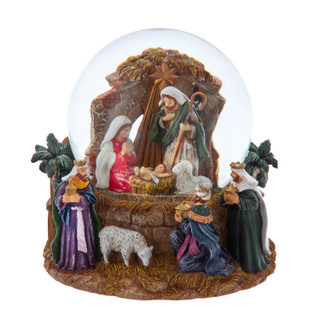 Thumbnail 1: Kurt Adler Kurt Adler 120mm Musical Nativity Water Globe 