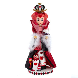 Thumbnail 2: Disney Kurt Adler 17.5-Inch Hollywood Queen of Hearts Nutcracker. 