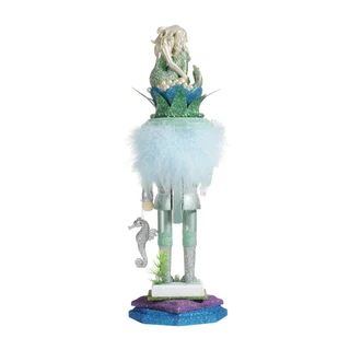 Thumbnail 12: HOLLYWOOD NUTCRACKERS Hollywood Nutcrackers 17.5-Inch Mermaid King Nutcracker 