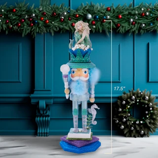 Thumbnail 18: HOLLYWOOD NUTCRACKERS Hollywood Nutcrackers 17.5-Inch Mermaid King Nutcracker 