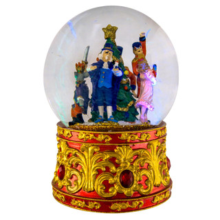 Thumbnail 10: Kurt Adler Kurt Adler 120MM Musical Lighted Nutcracker Water Globe 