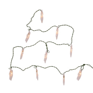 Thumbnail 6: Kurt Adler Kurt Adler UL 10-Light White Snowflake Party Light Set. 