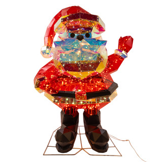 Thumbnail 4: Kurt Adler Kurt Adler 30-Inch Pre-Lit LED Holographic Santa 