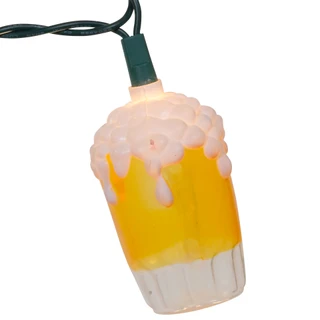 Thumbnail 2: Kurt Adler Kurt Adler 10-Light Plastic Beer Mug Light Set 