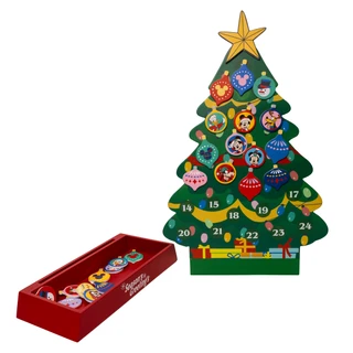 Thumbnail 12: Disney Disney 16 in Advent Tree with Ornaments 