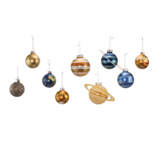 Thumbnail 8: Kurt Adler Kurt Adler 50-70MM Noble Gems Planet Solar System 9-Piece. 