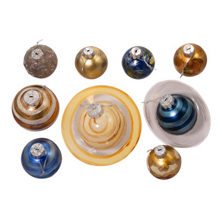 Thumbnail 10: Kurt Adler Kurt Adler 50-70MM Noble Gems Planet Solar System 9-Piece. 