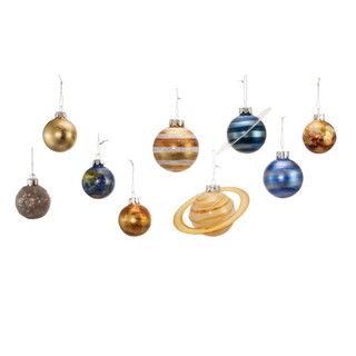 Thumbnail 16: Kurt Adler Kurt Adler 50-70MM Noble Gems Planet Solar System 9-Piece. 