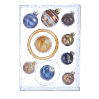 Thumbnail 18: Kurt Adler Kurt Adler 50-70MM Noble Gems Planet Solar System 9-Piece. 