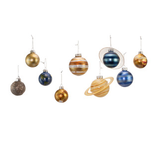 Thumbnail 6: Kurt Adler Kurt Adler 50-70MM Noble Gems Planet Solar System 9-Piece. 