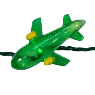 Thumbnail 12: Kurt Adler Kurt Adler UL 10-Light Airplane Light Set. 