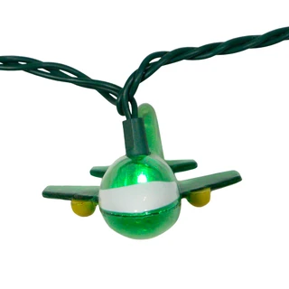 Thumbnail 6: Kurt Adler Kurt Adler UL 10-Light Airplane Light Set. 