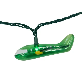 Thumbnail 4: Kurt Adler Kurt Adler UL 10-Light Airplane Light Set. 