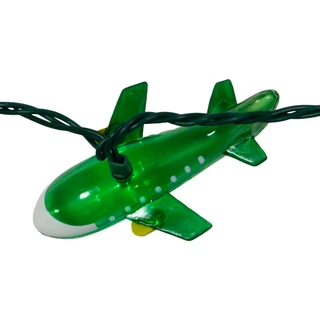 Thumbnail 14: Kurt Adler Kurt Adler UL 10-Light Airplane Light Set. 