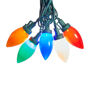 Thumbnail 1: Kurt Adler Kurt Adler 25-Light Multi-colored LED C9 Bulb Light Set. 