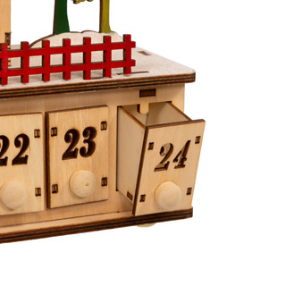Thumbnail 4: Kurt Adler Kurt Adler 6.7-Inch Pre-Lit Village Advent Calendar 