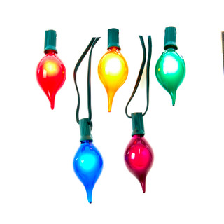 Thumbnail 2: Kurt Adler Kurt Adler UL 10-Light G45 Multicolor Teardrop Light Set. 