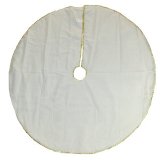 Thumbnail 8: Kurt Adler Kurt Adler 48-Inch Gold Tree and Reindeer Applique Treeskirt 