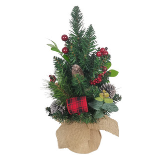 Thumbnail 2: Kurt Adler Kurt Adler 18-Inch Berries and Pinecone Ribbon Tree. 