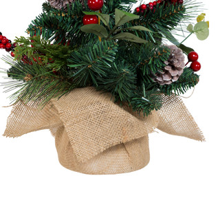 Thumbnail 12: Kurt Adler Kurt Adler 18-Inch Berries and Pinecone Ribbon Tree. 