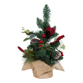 Thumbnail 6: Kurt Adler Kurt Adler 18-Inch Berries and Pinecone Ribbon Tree. 