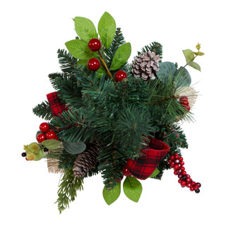 Thumbnail 10: Kurt Adler Kurt Adler 18-Inch Berries and Pinecone Ribbon Tree. 