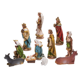 Thumbnail 10: Kurt Adler Kurt Adler 6-Inch Nativity Set with 11 Figures. 