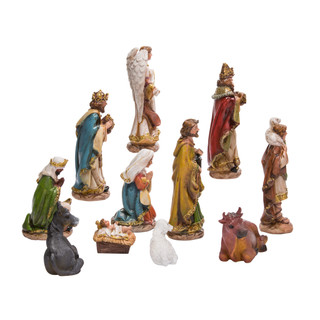 Thumbnail 8: Kurt Adler Kurt Adler 6-Inch Nativity Set with 11 Figures. 