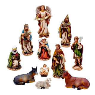 Thumbnail 2: Kurt Adler Kurt Adler 6-Inch Nativity Set with 11 Figures. 