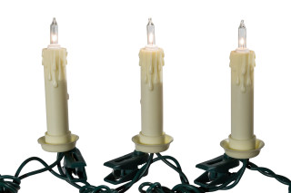 Thumbnail 10: Kurt Adler Kurt Adler 10-Light Clip-On Candle Light Set. 