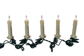 Thumbnail 2: Kurt Adler Kurt Adler 10-Light Clip-On Candle Light Set. 